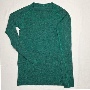 Lululemon Swiftly Tech Long sleeved T, size 8, green